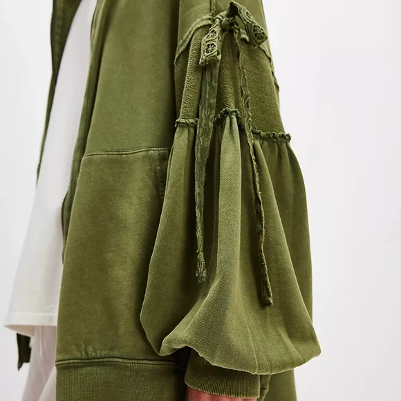 Free People Green Utility Jacket - Picture 2 of 4